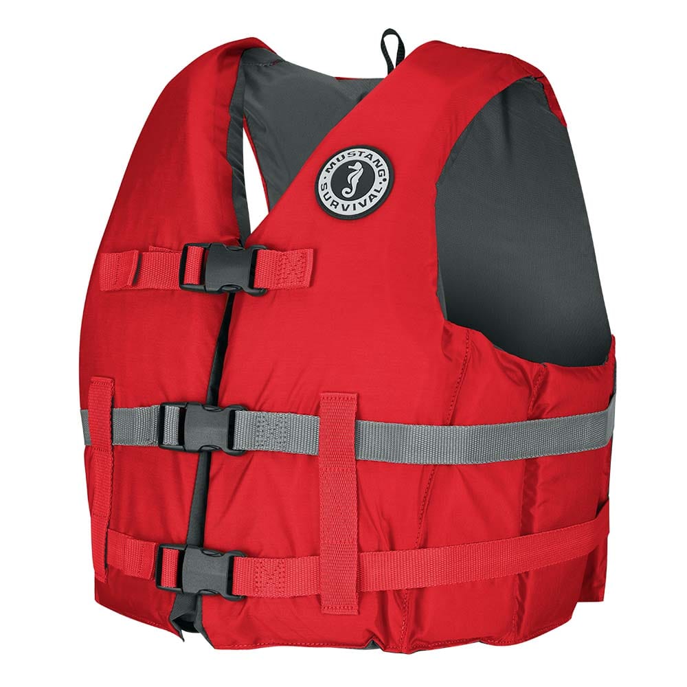 Mustang Survival Qualifies for Free Shipping Mustang Livery Foam Vest XL/2XL Red #MV701DMS-4-XL/XXL-216