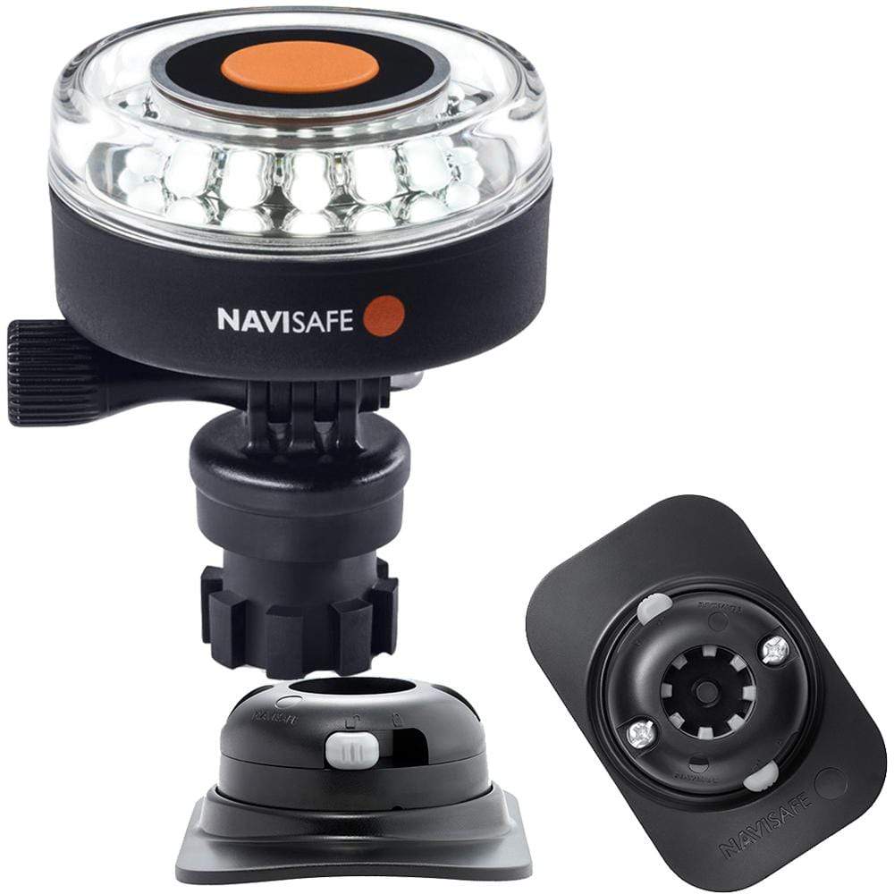 Navisafe Qualifies for Free Shipping Navisafe White 2nm 360-Degree Navilight with Black Rib Mount #040KIT2