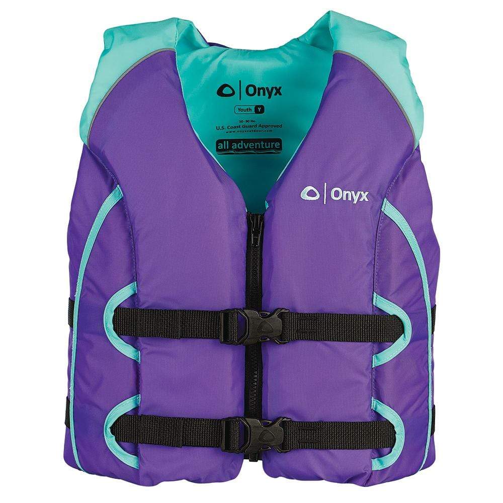 Onyx Outdoor Qualifies for Free Shipping Onyx All Adventure Youth Life Jacket Aqua #121000-505-002-15