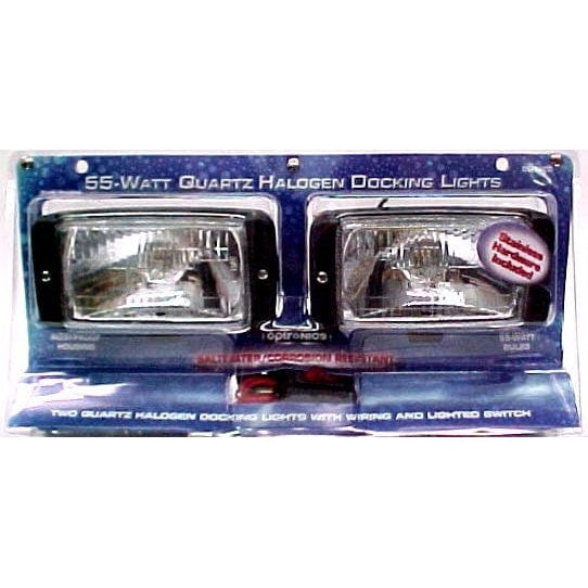 Optronics Qualifies for Free Shipping Optronics 55w Black Housing Docking Light Kit #DL16CC