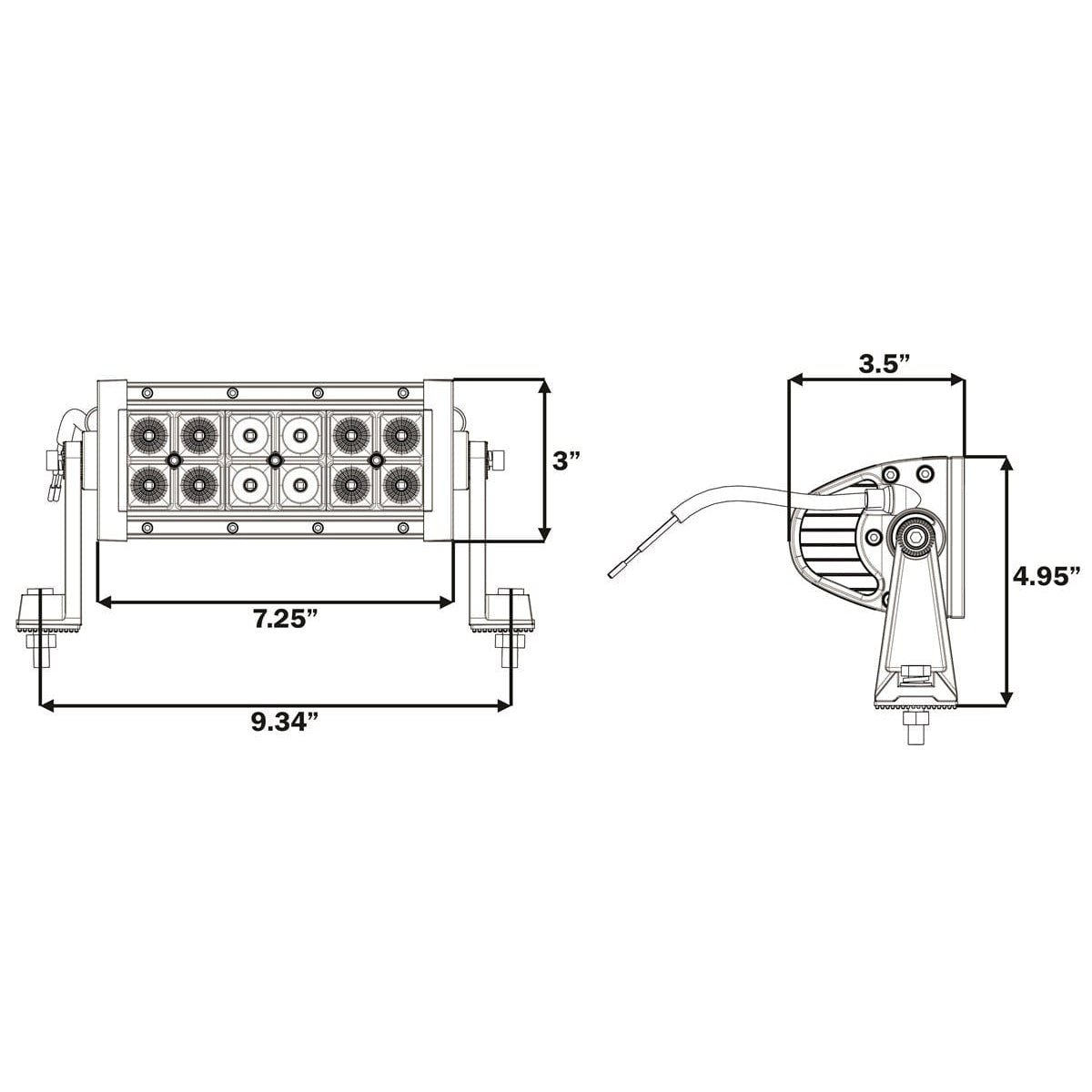 Optronics Qualifies for Free Shipping Optronics 9" Light Bar LED #UCL23CB