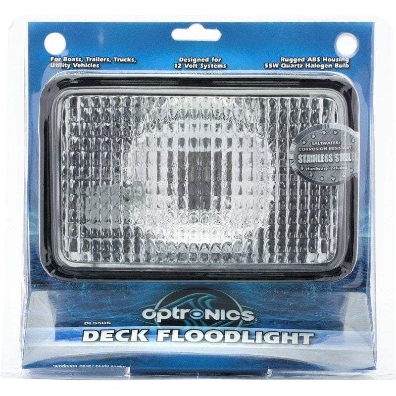 Optronics Qualifies for Free Shipping Optronics Deck Floodlight 4" x 6" 55w #DL-55CS