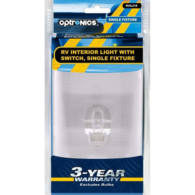 Optronics Qualifies for Free Shipping Optronics Interior Ceiling Light Single Clear Lens #RVIL21S