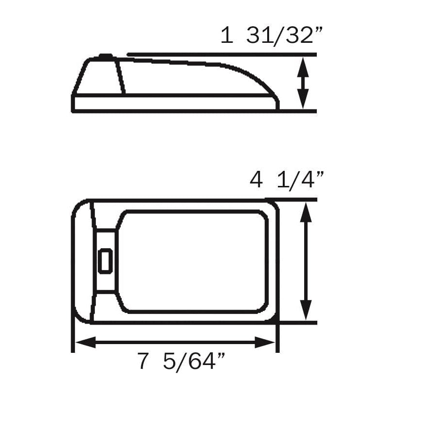 Optronics Qualifies for Free Shipping Optronics Interior Ceiling Light Single Clear Lens #RVIL21S