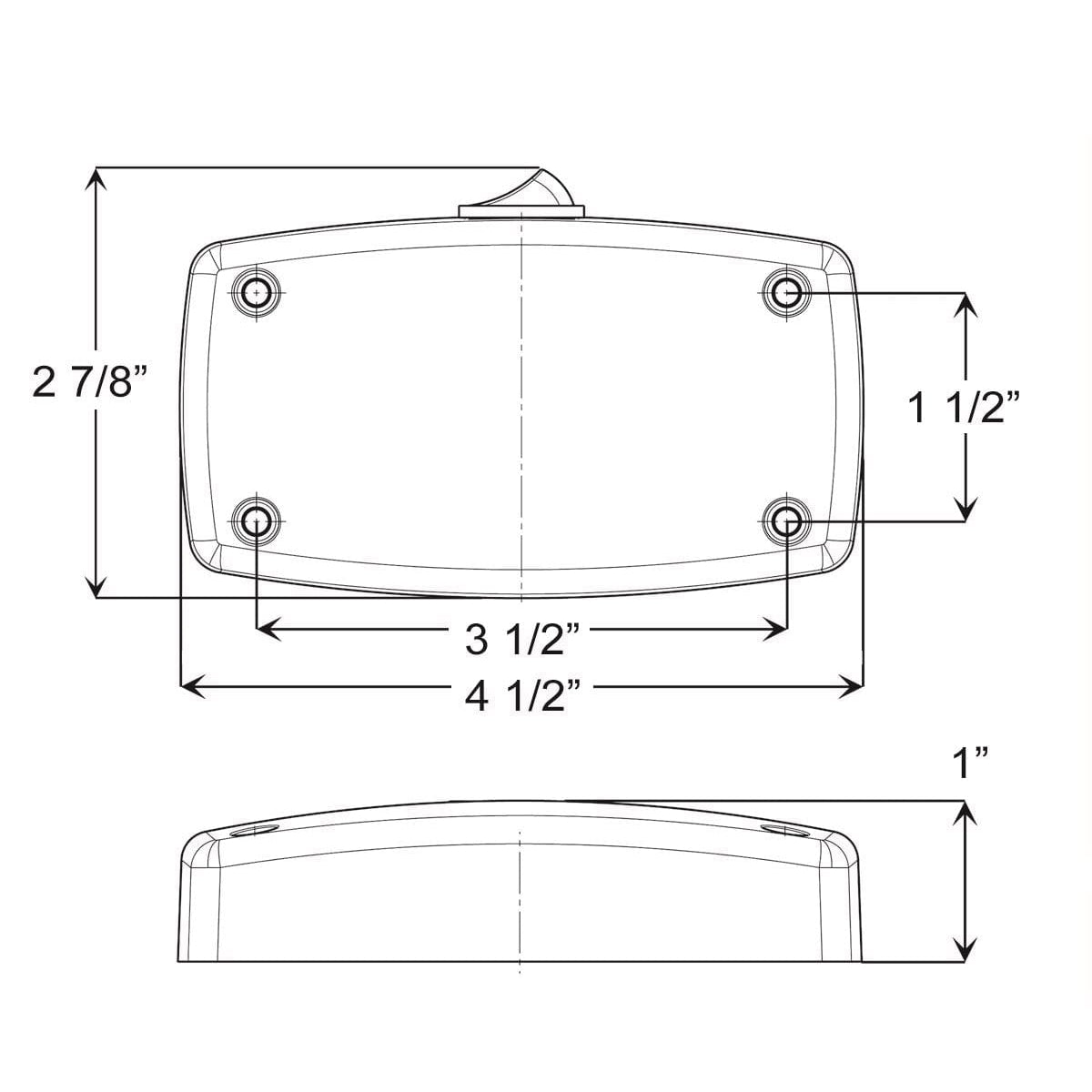 Optronics Qualifies for Free Shipping Optronics LED Dome Light Interior Low Profile #ILL22CFS