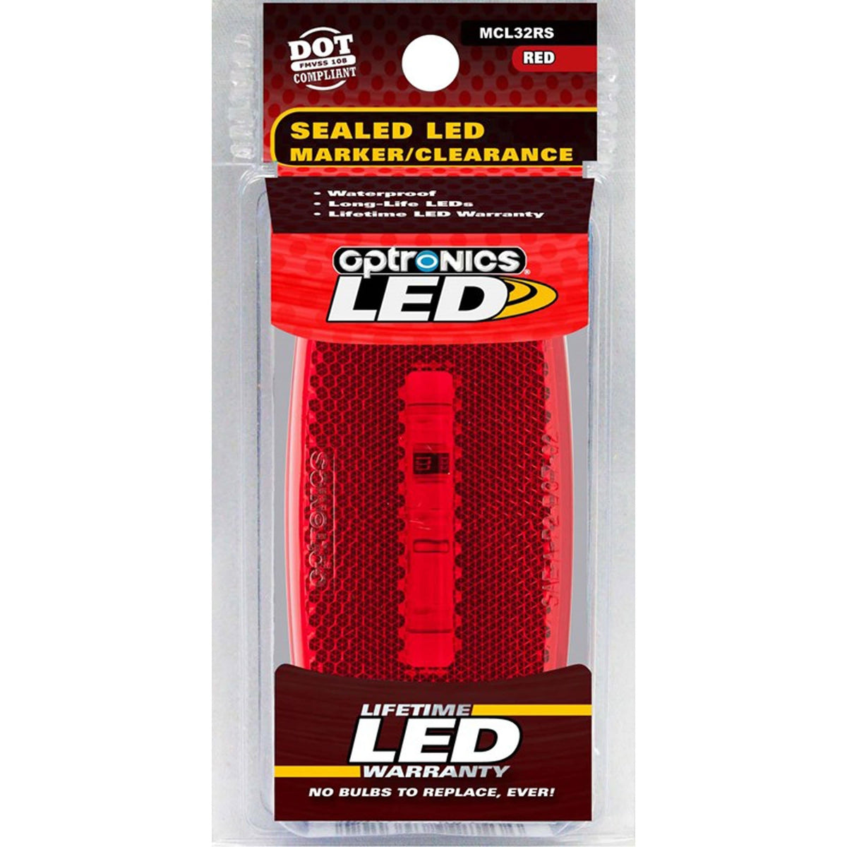 Optronics LED Marker/Clearance Light White Base #MCL32RS