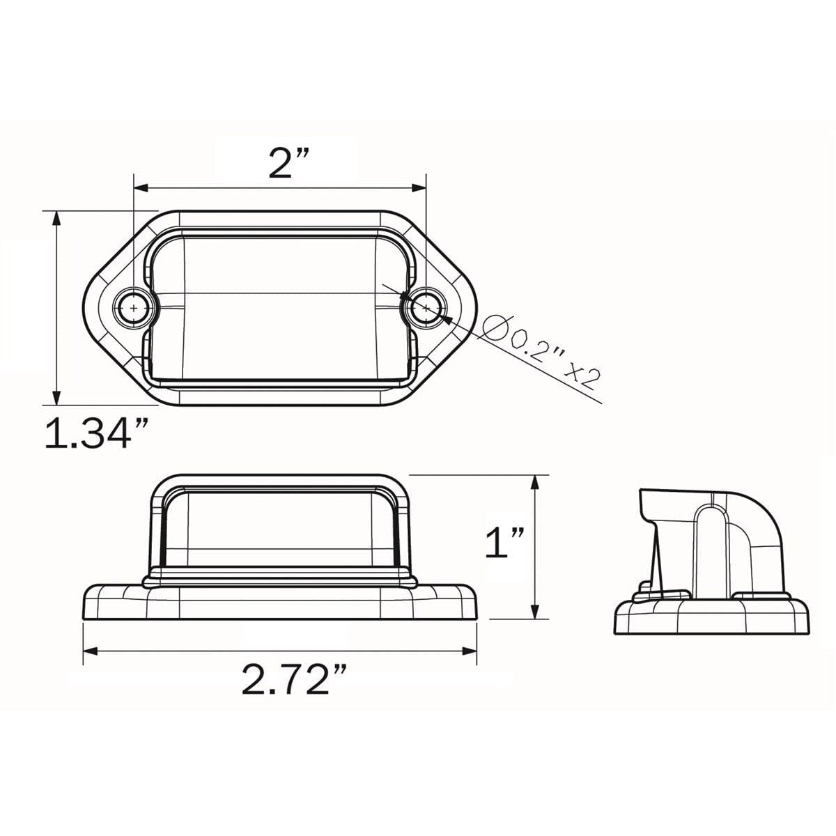 Optronics Qualifies for Free Shipping Optronics LED Mini Chrome License Retail #LPL31CS