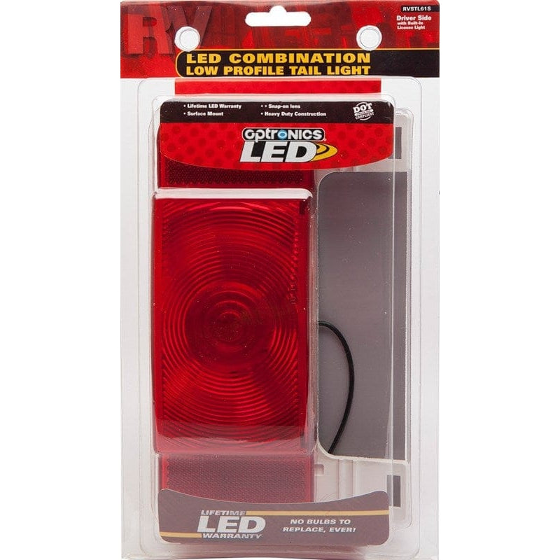 Optronics Qualifies for Free Shipping Optronics LED RV Combo Tail Light White Base/License Driver #RVSTL61S