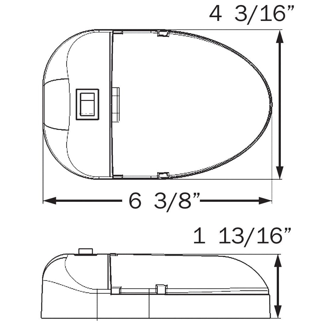 Optronics Qualifies for Free Shipping Optronics LED RV Interior Light Surface Mount #RVILL33FS