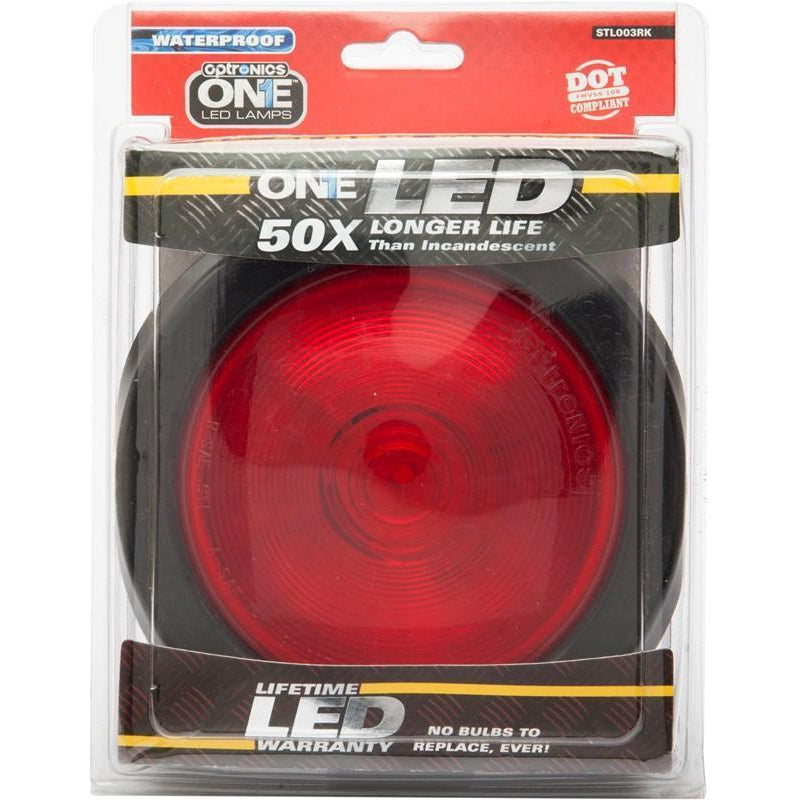 Optronics Light 4" Round LED with Grommet Plug #STL003RK