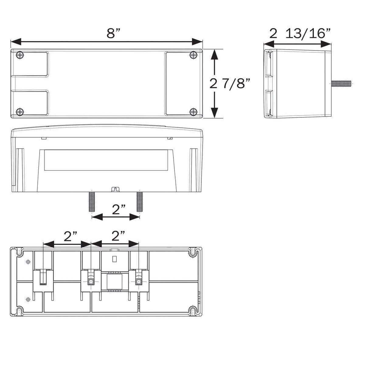 Optronics Qualifies for Free Shipping Optronics Light-Low Profile LED 8-Function #STL0017RS
