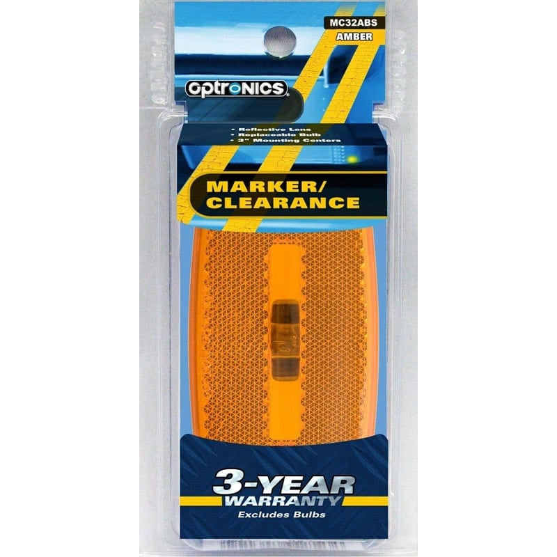 Optronics Qualifies for Free Shipping Optronics Marker Light Oval Black Base Amb #MC32ABS