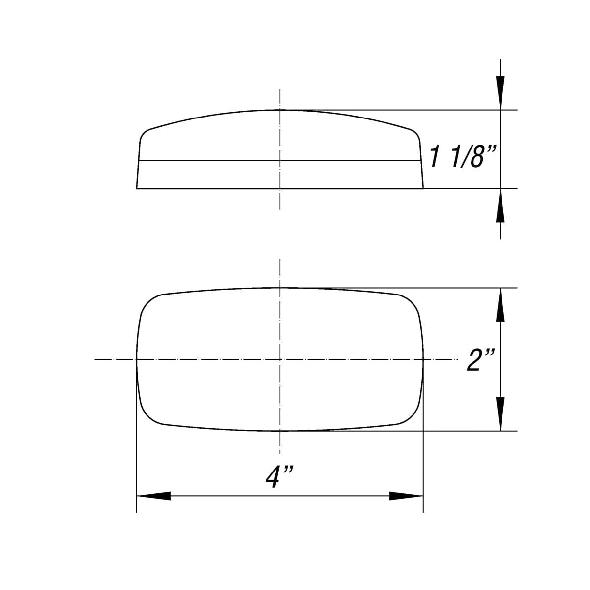 Optronics Qualifies for Free Shipping Optronics Marker Light Oval RV Black Base Red #MC32RBBP