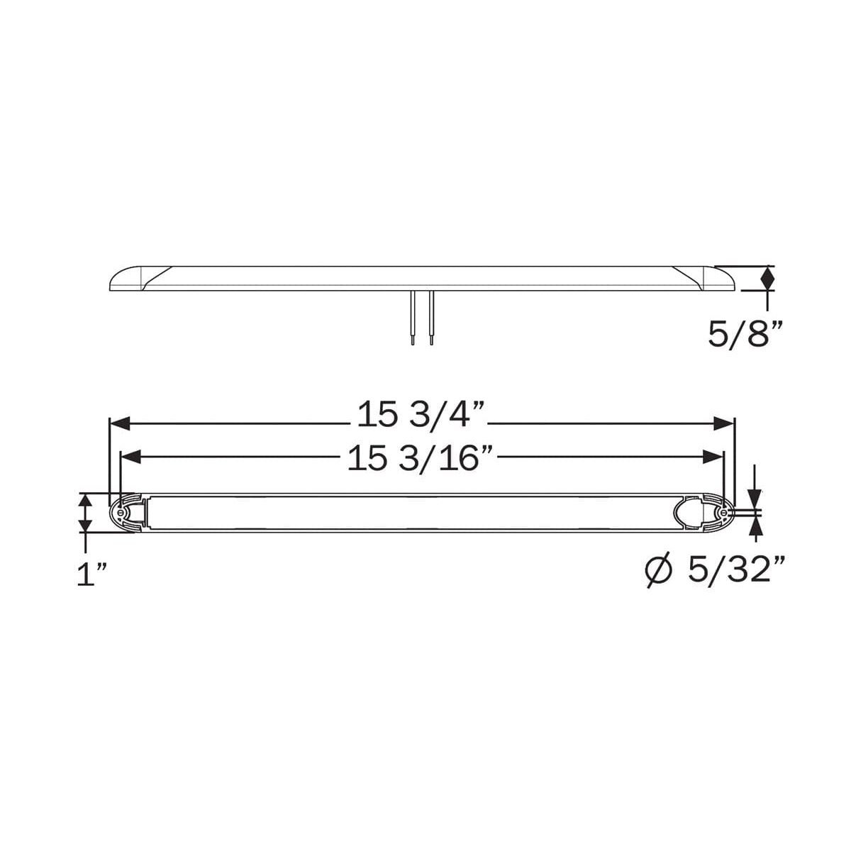 Optronics Qualifies for Free Shipping Optronics Opti-Brite LED Awning Lights Low Profile 18" #ILL71CBAWNFS