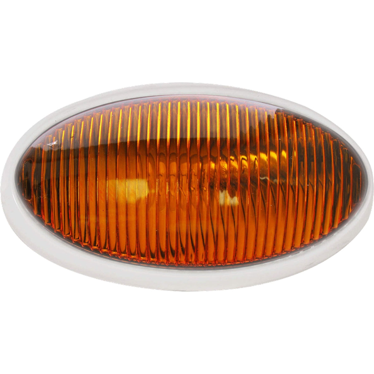 Optronics Porchlight Clear Oval Yellow White Housing #RVPL5AFS