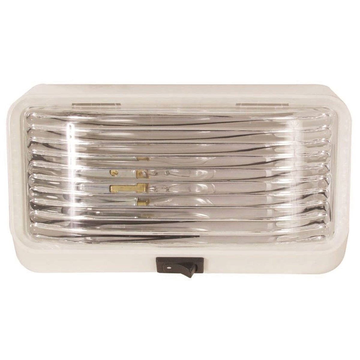 Optronics Rectangular Porchlight Clear White Housing #RVPL3CFS