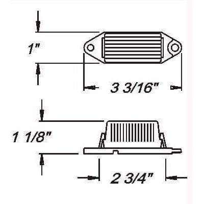 Optronics Qualifies for Free Shipping Optronics Red Mini Marker-Clearance Light #MC11RS