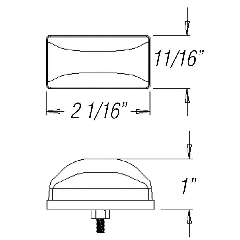 Optronics Qualifies for Free Shipping Optronics Sealed Marker/Clearance Light Stud Mount Red #MC95RBP