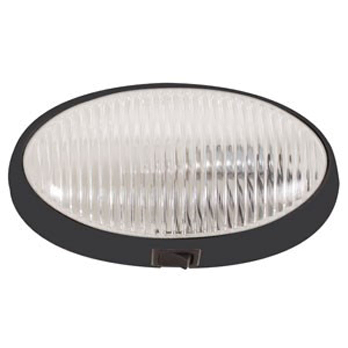 Optronics Surface Mount Porchlight Clear Oval Black Housing #RVPL7CBFS