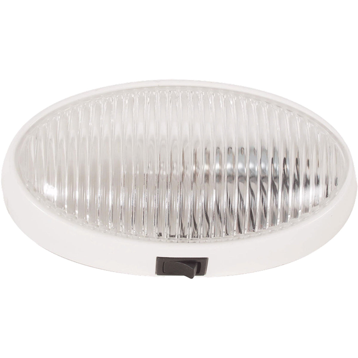 Optronics Surface Mount Porchlight Clear Oval White Housing #RVPL7CFS