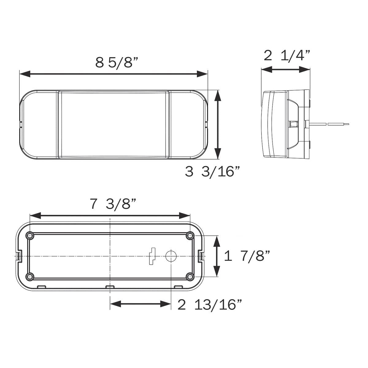 Optronics Qualifies for Free Shipping Optronics Tail Light RV Passger Black Base #RVSTB60P