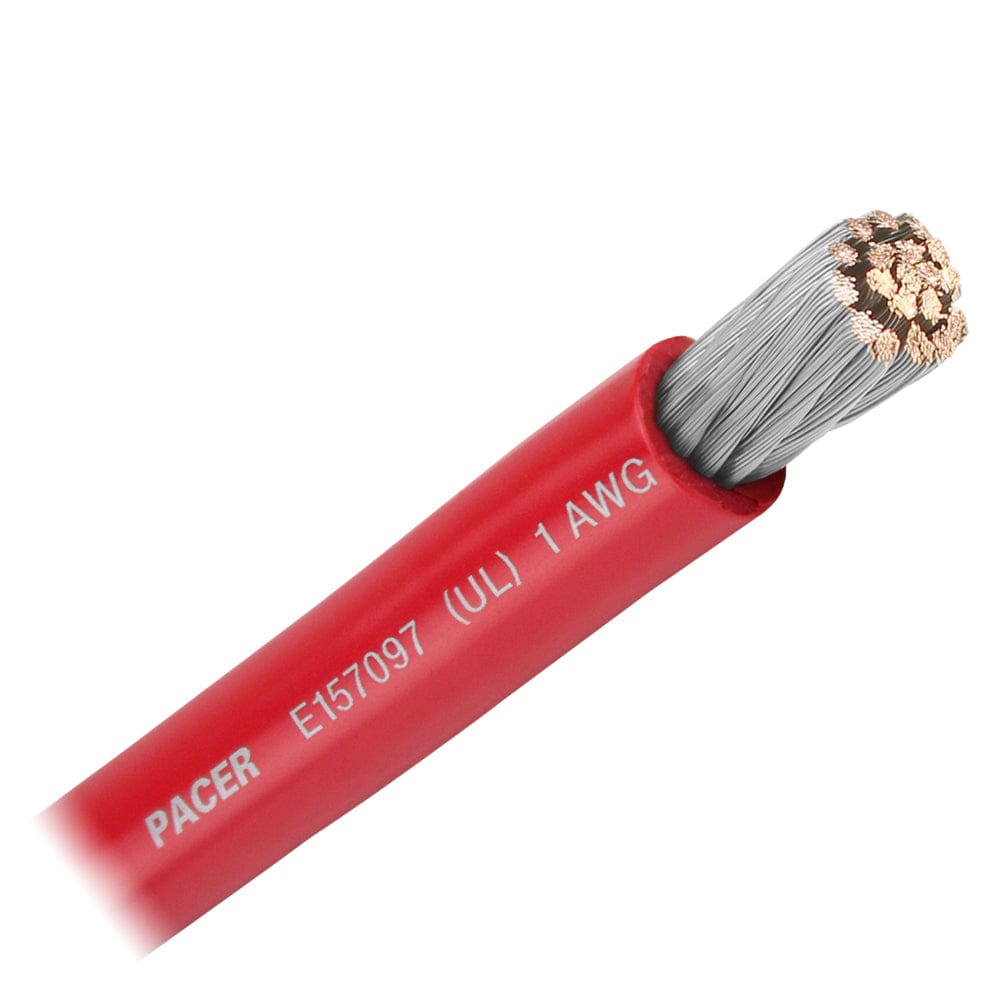 Pacer Group Qualifies for Free Shipping Pacer Red 1 AWG Battery Cable Sold by the Foot #WUL1RD-FT