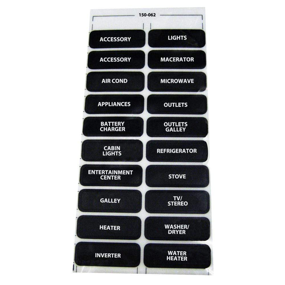 Paneltronics Qualifies for Free Shipping Paneltronics AC-20 Assorted Label Sheet #150-062