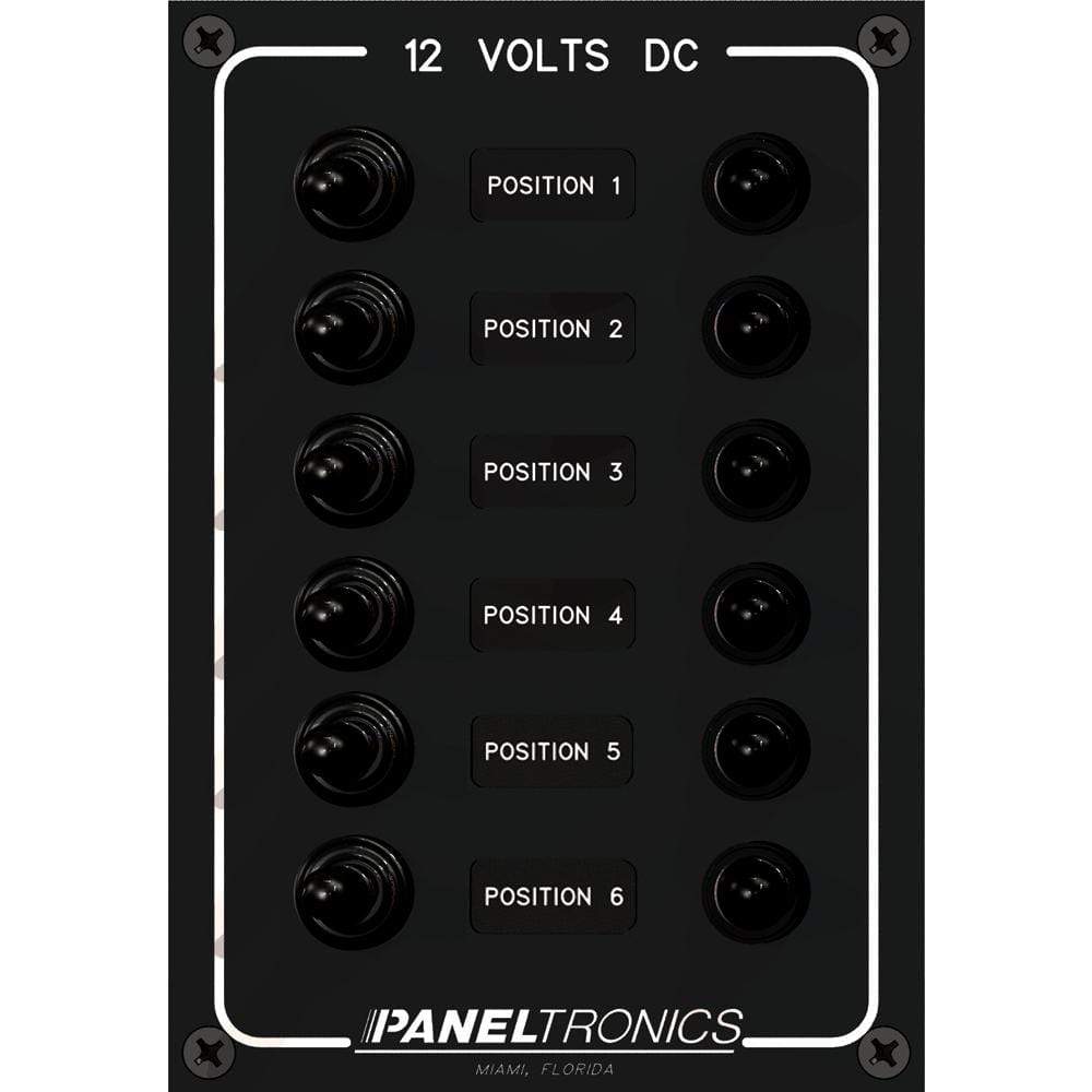Paneltronics Qualifies for Free Shipping Paneltronics DC 6-Position Toggle Switch with Circuit #9960016B
