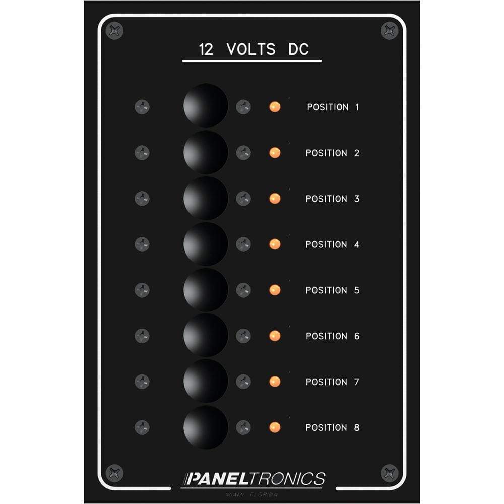 Paneltronics Qualifies for Free Shipping Paneltronics DC 8-Position Circuit Breaker Panel with #9972208B