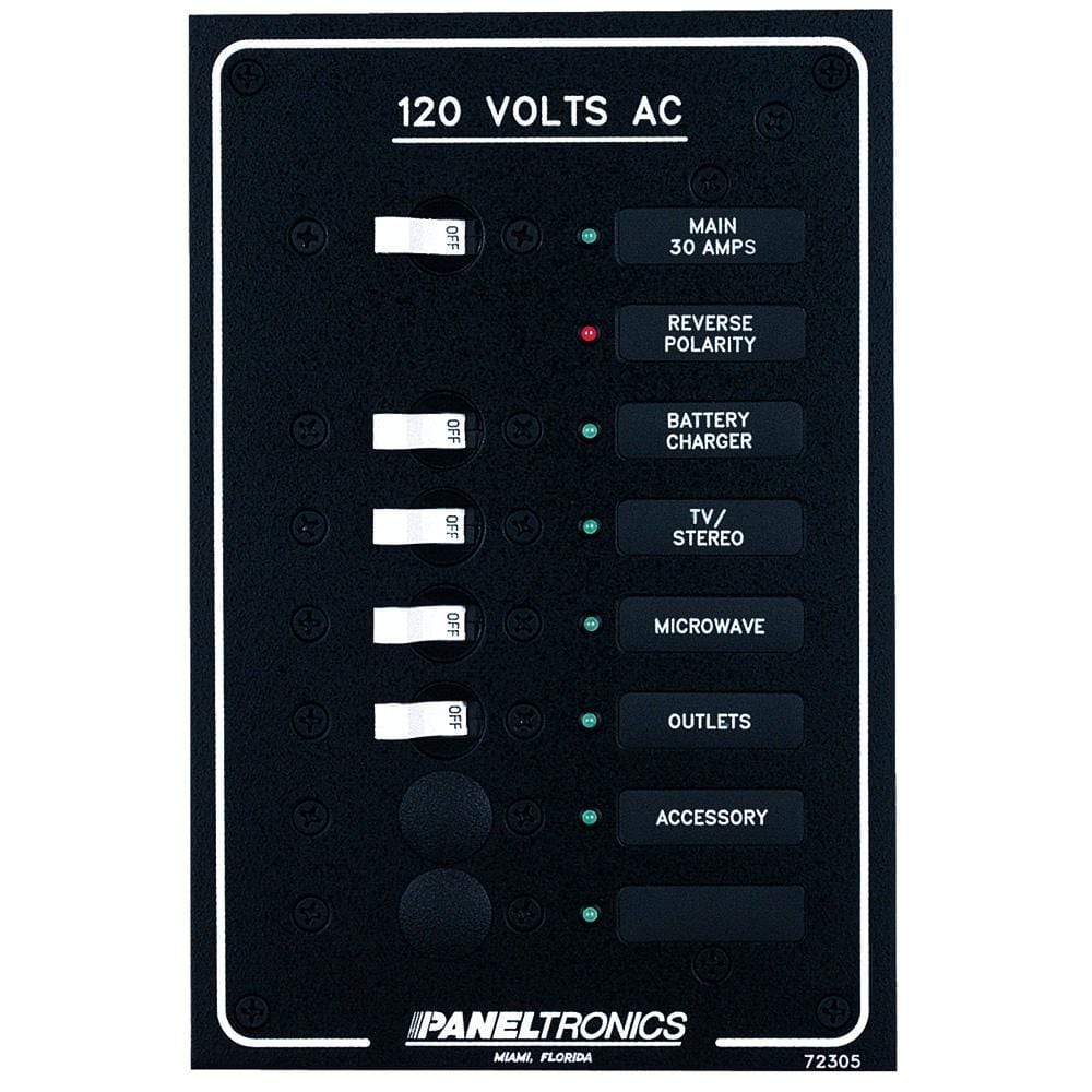 Paneltronics Qualifies for Free Shipping Paneltronics Standard AC 6-Position Breaker Panel & Main LED #9972305B