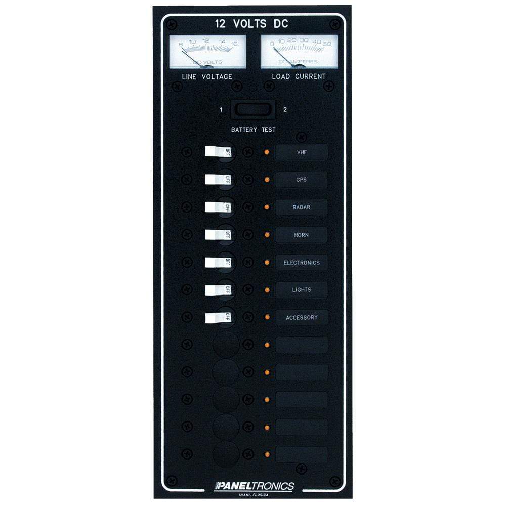 Paneltronics Qualifies for Free Shipping Paneltronics Standard DC 12-Position Breaker Panel with LEDs #9972220B
