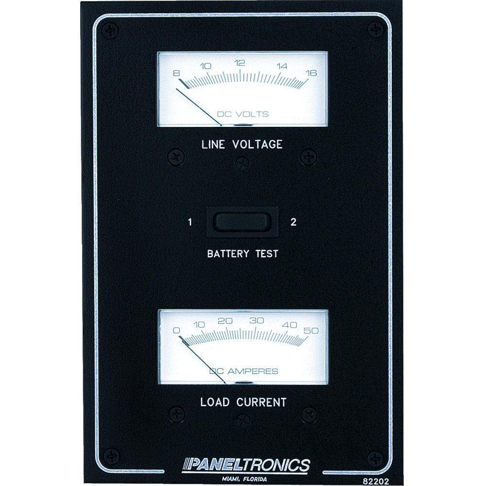 Paneltronics Qualifies for Free Shipping Paneltronics Standard DC Meter Panel w/Voltmeter and Ammeter #9982202B