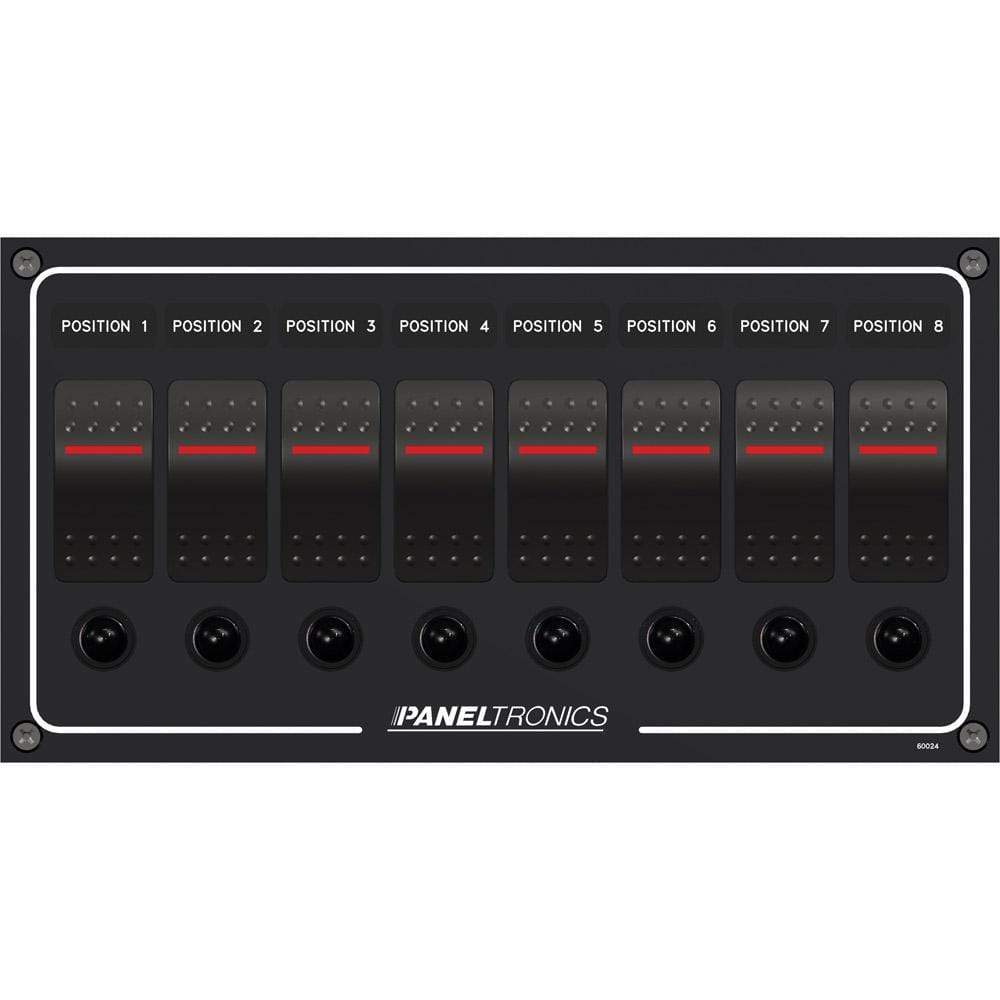 Paneltronics Qualifies for Free Shipping Paneltronics Waterproof DC 8-Position Lighted Rocker and CB #9960024B