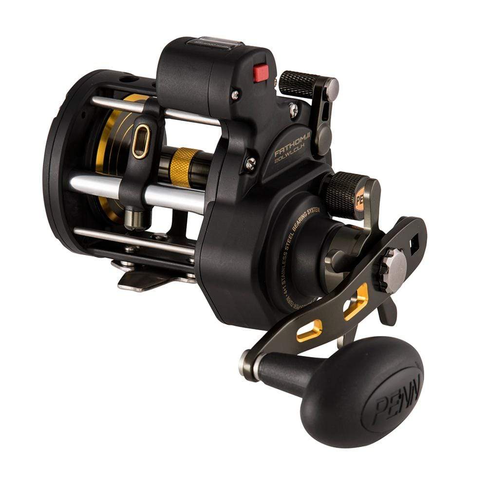 PENN Qualifies for Free Shipping PENN Fathom II Level Wind 20 Left Hand Reel with Line Counter #1481310