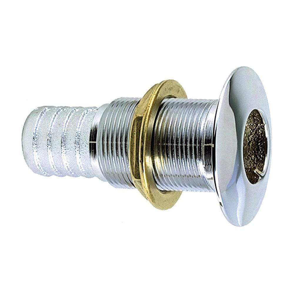 Perko 5/8" Thru-Hull Fitting for Hose Chrome Plated Bronze #0350004DPC