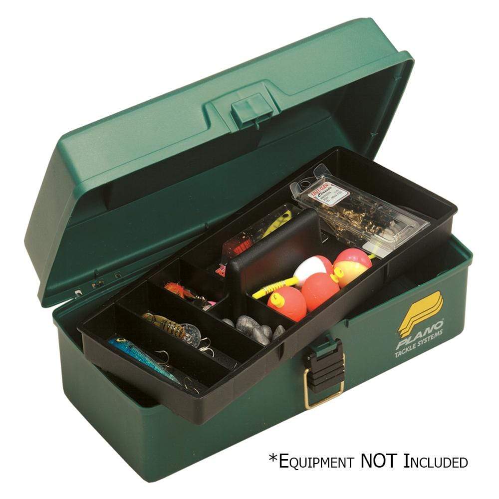 Plano Qualifies for Free Shipping Plano One Tray Green Tackle Box #100103