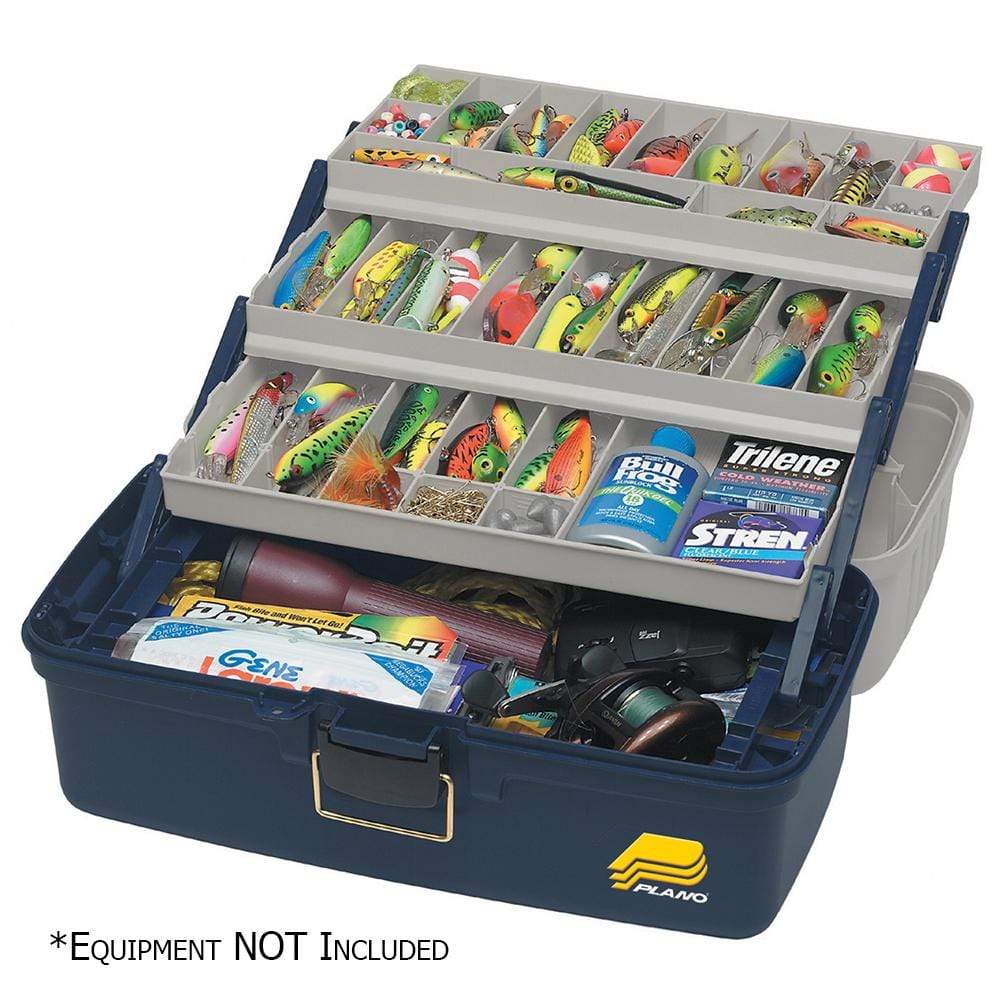Plano Qualifies for Free Shipping Plano Three-Tray Fixed Compartment Tackle Box XL #613306