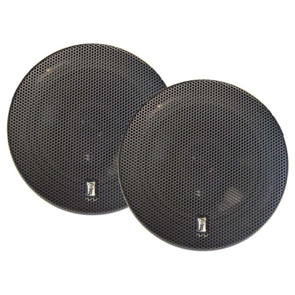 Polyplanar Qualifies for Free Shipping Poly-Planar 5" Titanium Series Speakers 3-Way Round Black #MA8505B