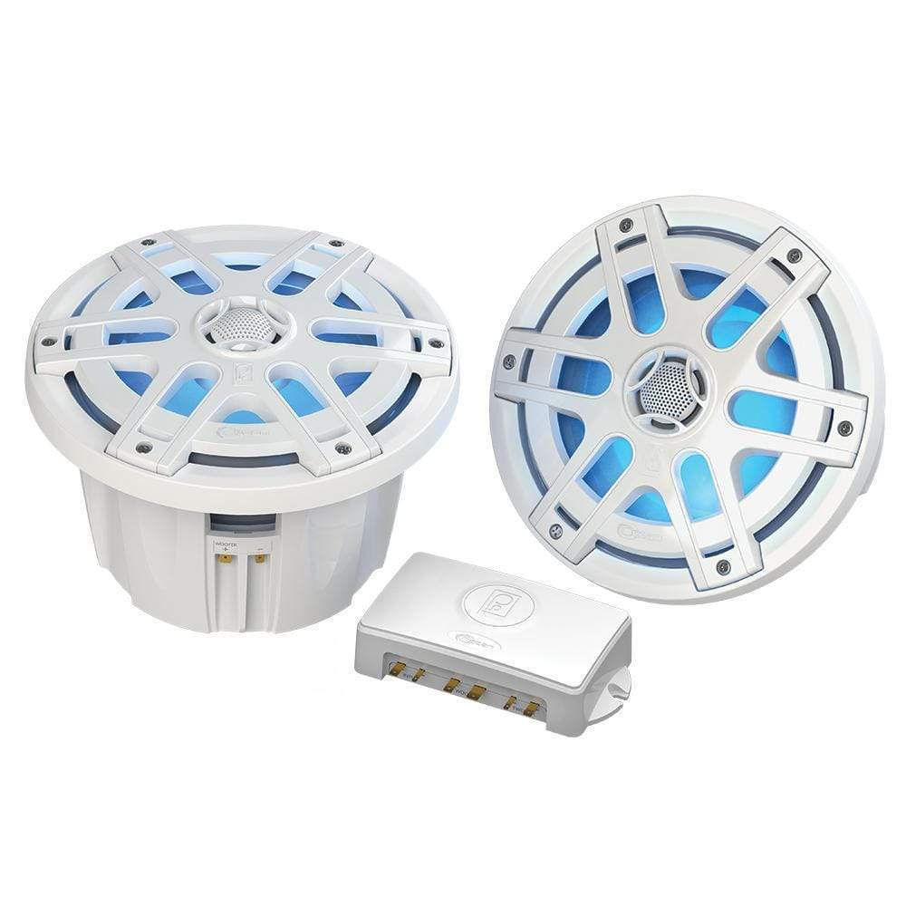 Poly-Planar 8" Round Waterproof Blue LED Lit #MA-OC8