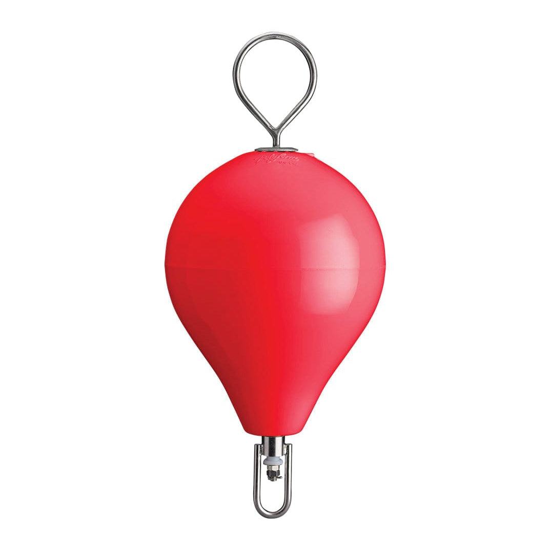 Polyform U.S. Qualifies for Free Shipping Polyform CM-2 CM-Series Mooring Buoy 13.5" x 18" Red With SS Eye #CM-2-RED/SS