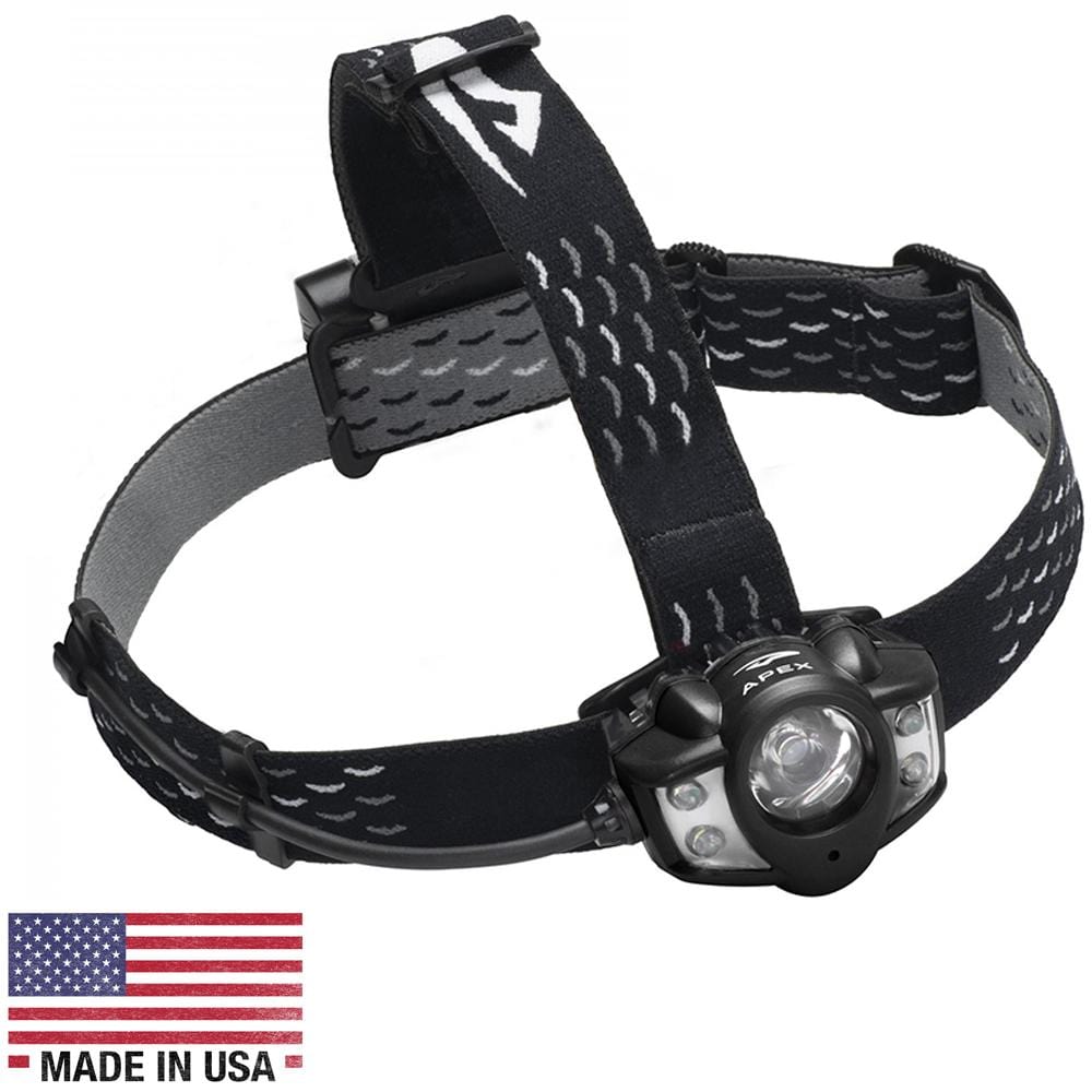 Princeton Tec Qualifies for Free Shipping Princeton Tec Apex Pro LED Headlamp Black/Grey #APX21-PRO-BK/DK