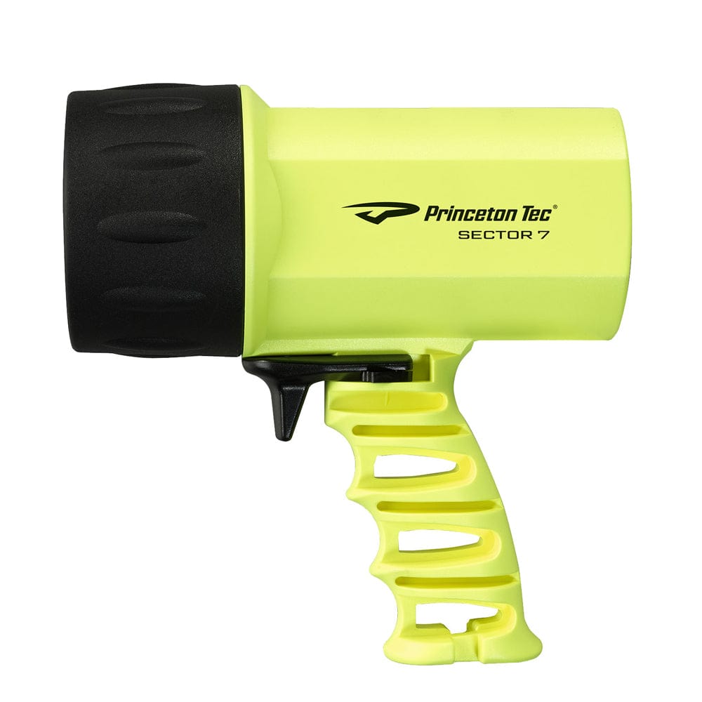Princeton Tec Qualifies for Free Shipping Princeton Tec Sector 7 Spotlight Neon Yellow #S722-NY