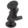 Ram Mounts Qualifies for Free Shipping RAM 1.5" Ball Mount Short Arm 2-2.5" Round Base #RAM-101U-B