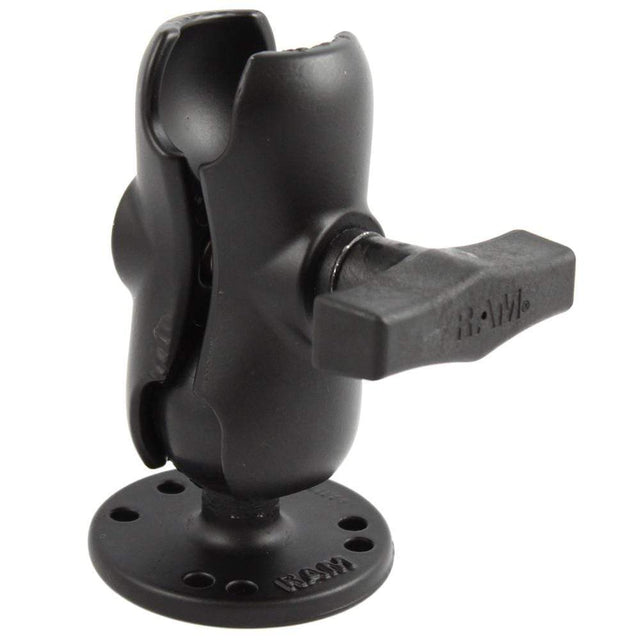 Ram Mounts Qualifies for Free Shipping RAM Double Socket Short Arm with 2.5" Round Base 1.5" #RAM-103U-B