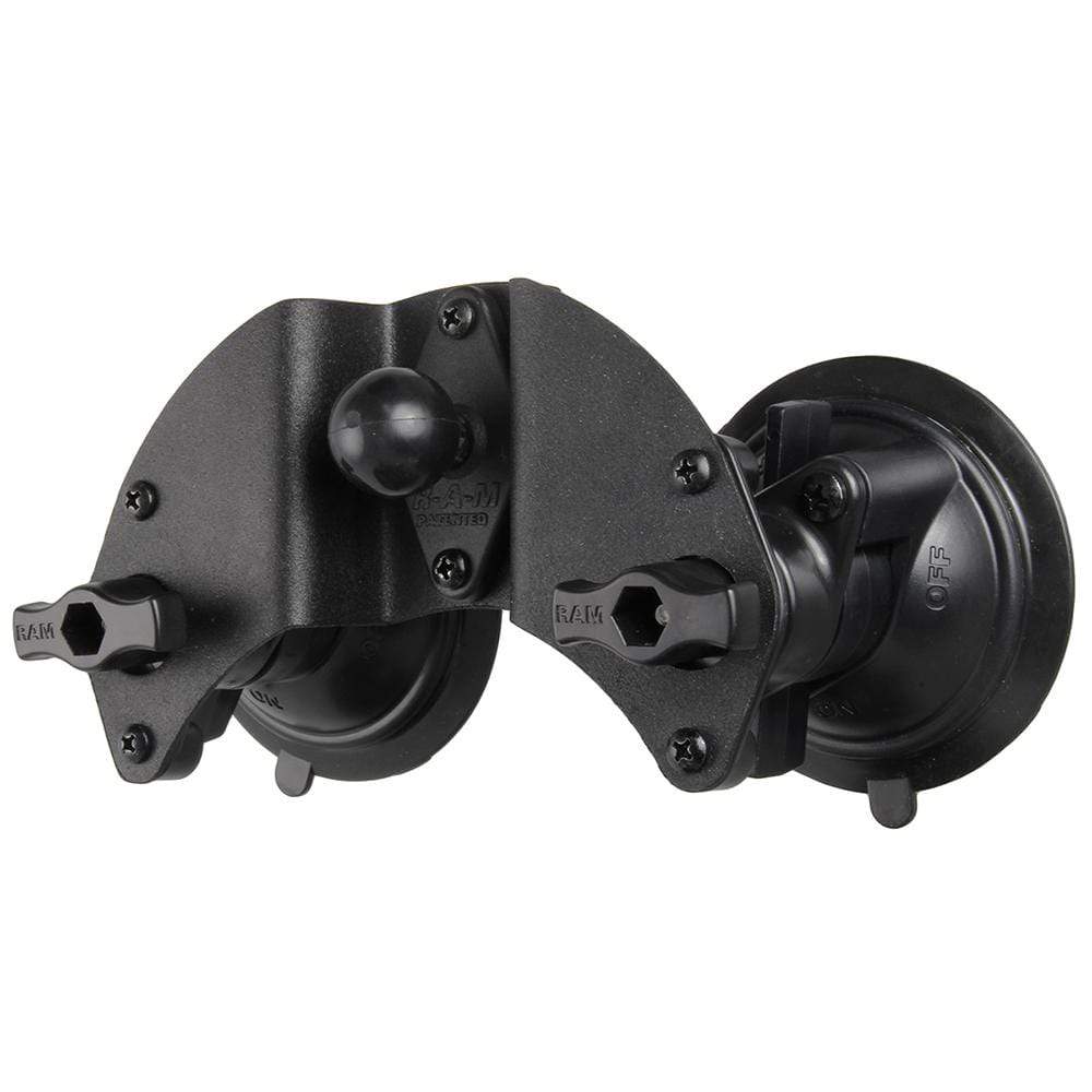 RAM Dual Articulating Suction Cup Base 1" Ball #RAM-B-189B-PIV1U