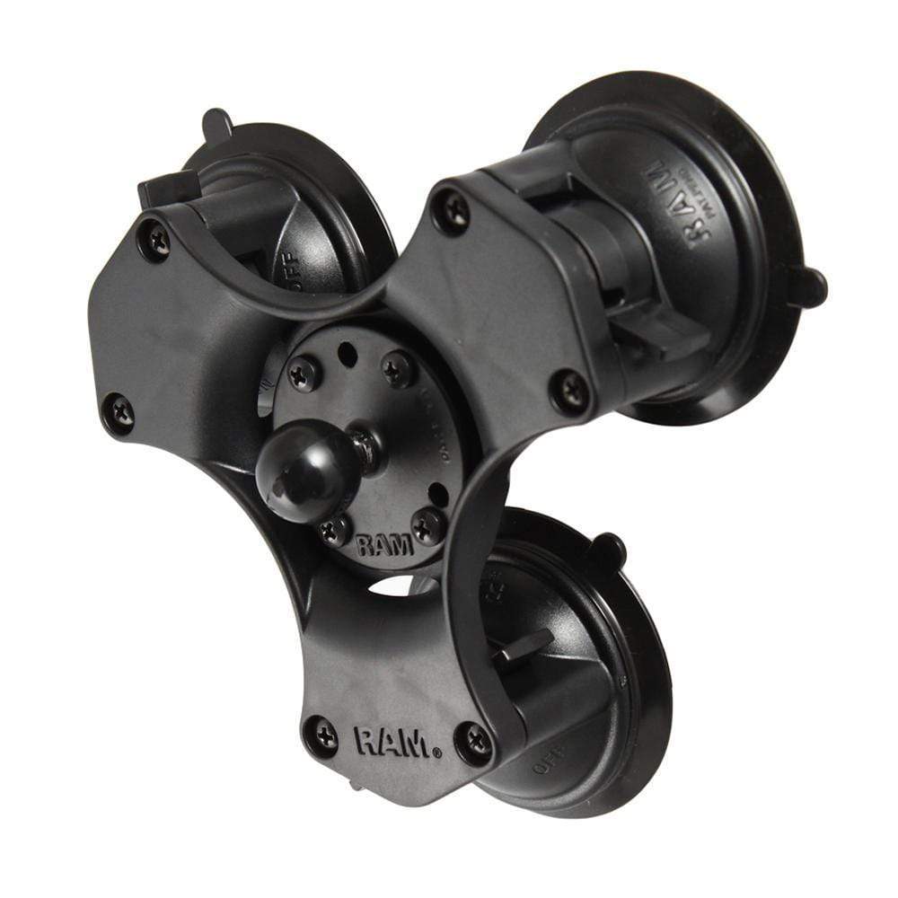 Ram Mounts Qualifies for Free Shipping RAM Mount Twist-Lock Triple Suction Cup Ball Base #RAP-B-365-224-1U