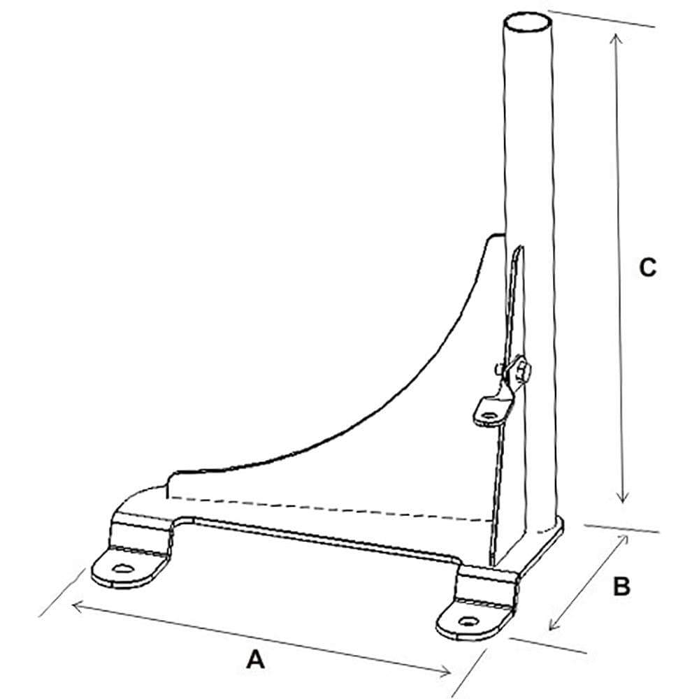 RAM No-Drill Vehical Base Chevy Express Gmc Savana #RAM-VB-143