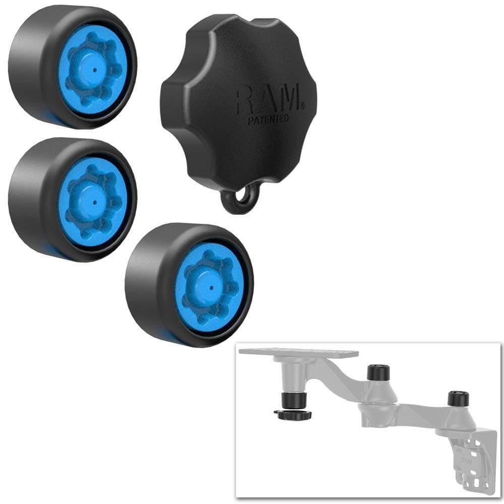 Ram Mounts Qualifies for Free Shipping RAM Pin-Lock Security Kit Double Swing Arm Mount #RAP-S-KNOB-109-1U