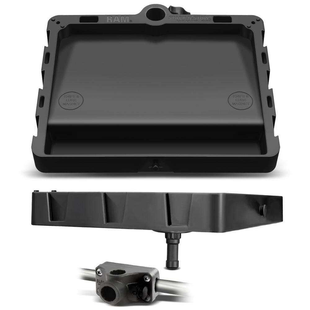 Ram Mounts Qualifies for Free Shipping RAM Stack-N-Stow Bait Board w/Bulkhead Rail Adapter #RAP-395-RMU