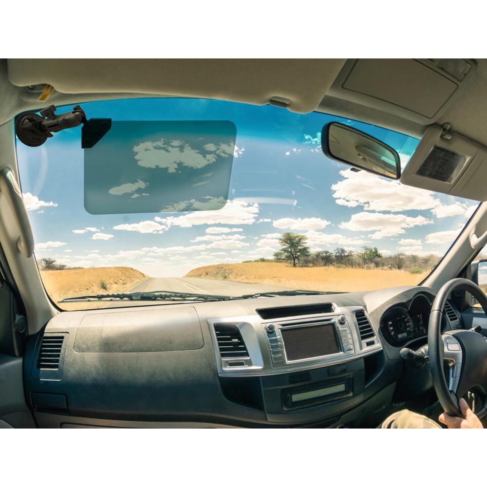 RAM Suction Cup Mount Dark Green Sun Visor 50 Tint #RAM-B-166-326-VIS-G1U